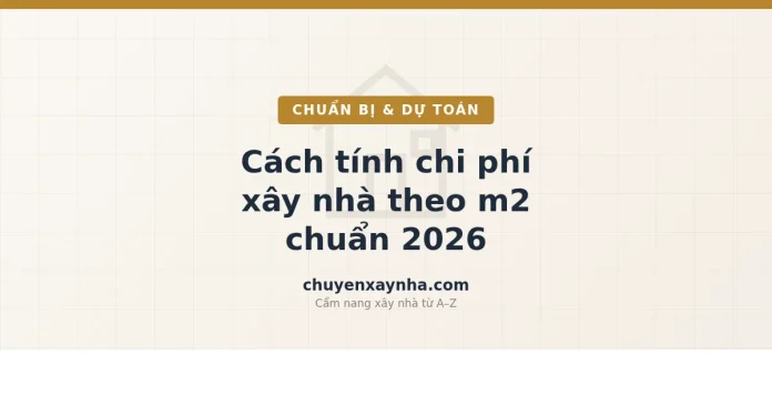 Minh họa cách tính chi phí xây nhà theo m2 với hệ số quy đổi diện tích xây dựng