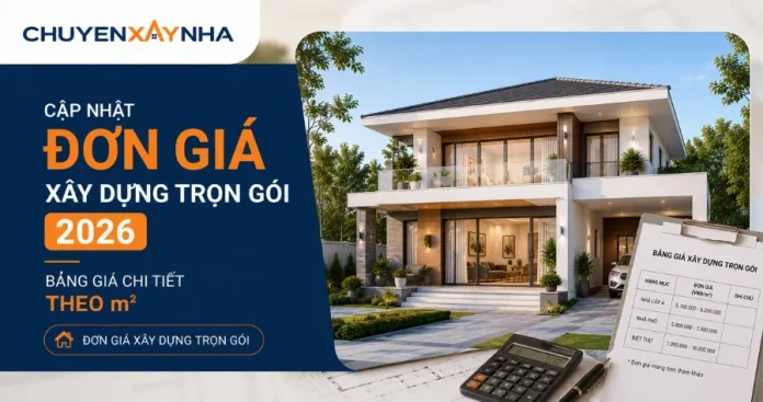 đơn giá xây dựng trọn gói