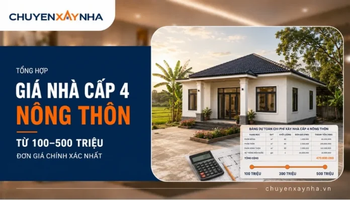 Giá nhà cấp 4 nông thôn