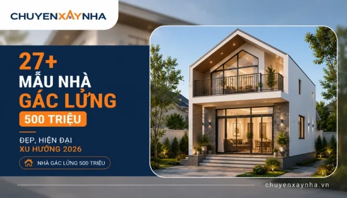 Nhà gác lửng 500 triệu
