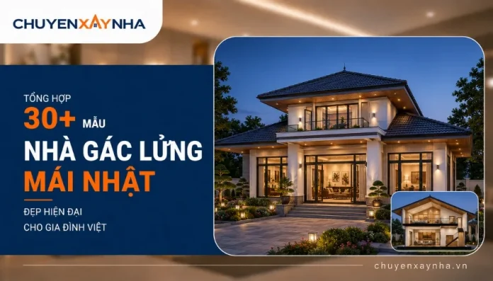 Nhà gác lửng mái Nhật