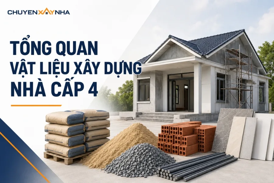 Tổng quan về vật liệu xây dựng nhà cấp 4