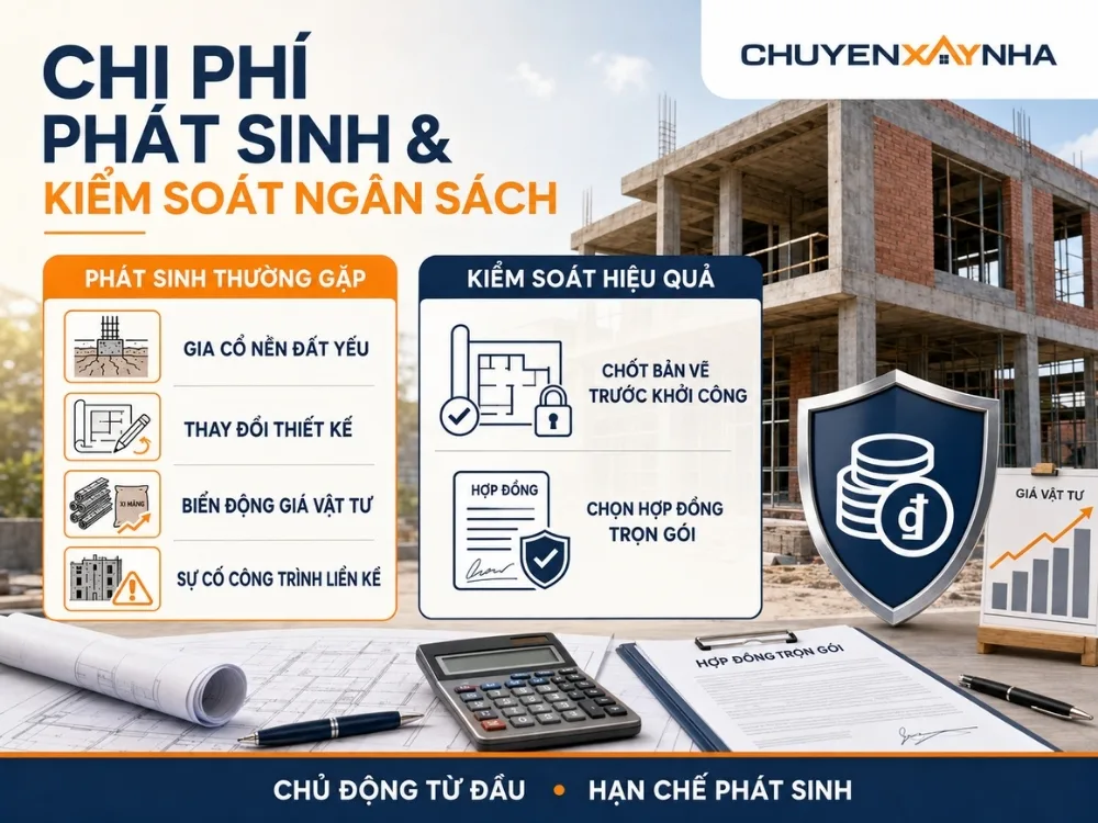 Chi phí phát sinh và cách kiểm soát ngân sách