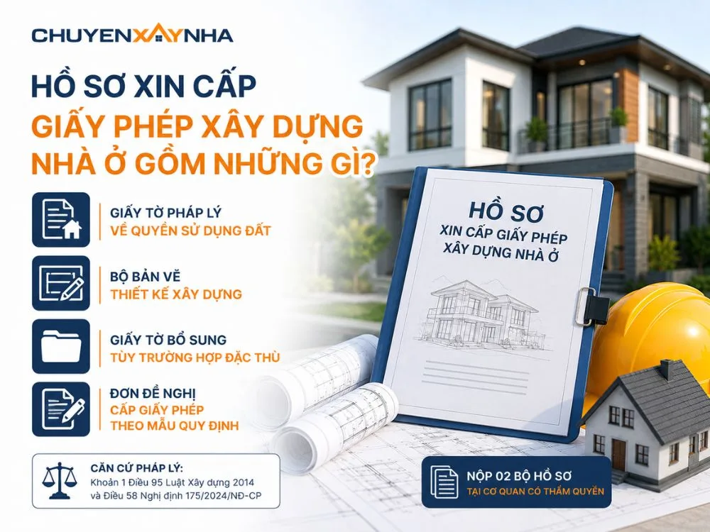 Hồ sơ xin cấp giấy phép xây dựng nhà ở