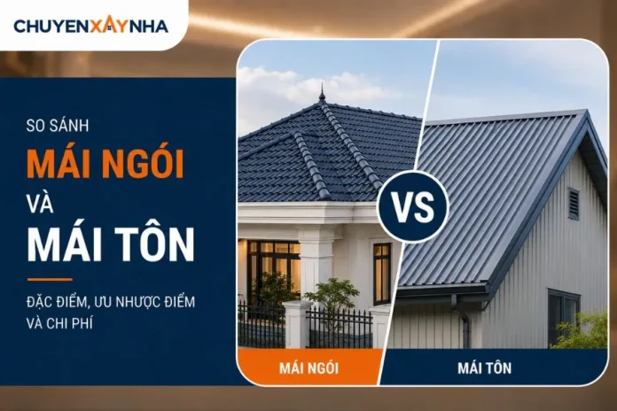 So sánh mái ngói và mái tôn