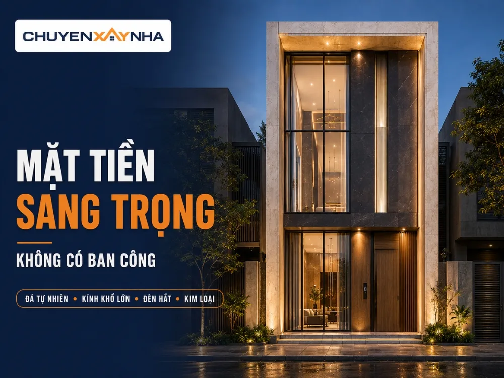 Mẫu nhà mặt tiền sang trọng