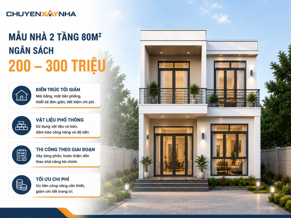 Mẫu nhà giá rẻ từ 200 đến 300 triệu