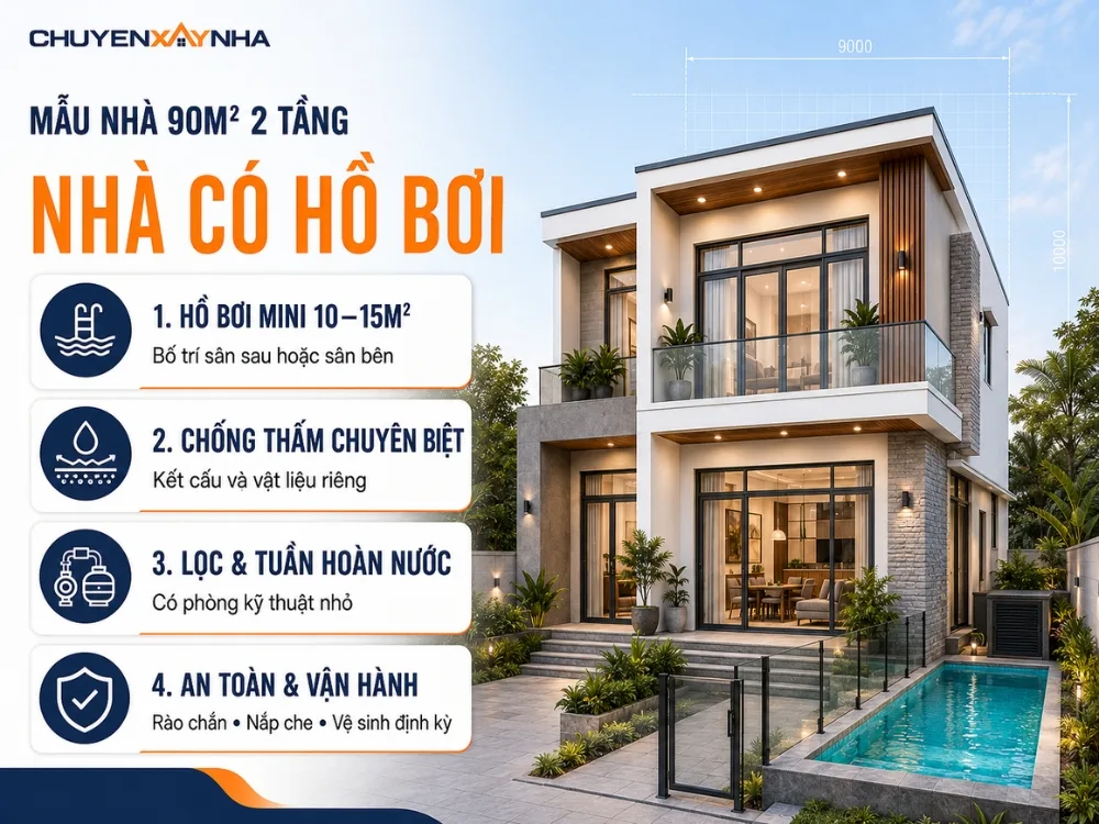 Mẫu nhà có hồ bơi