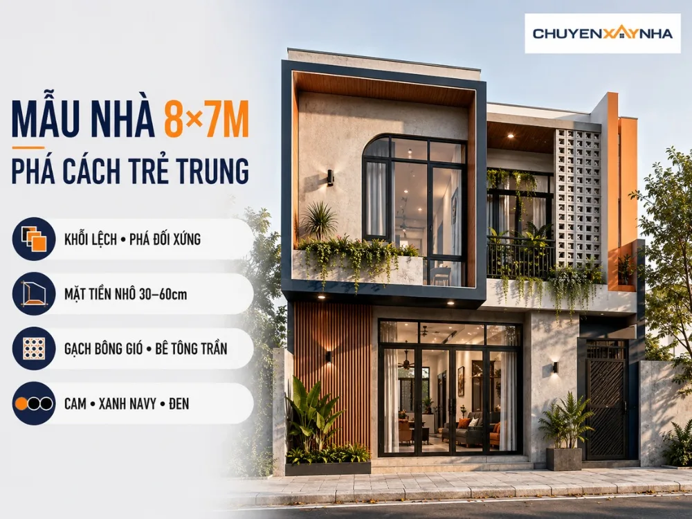 Mẫu nhà phá cách trẻ trung