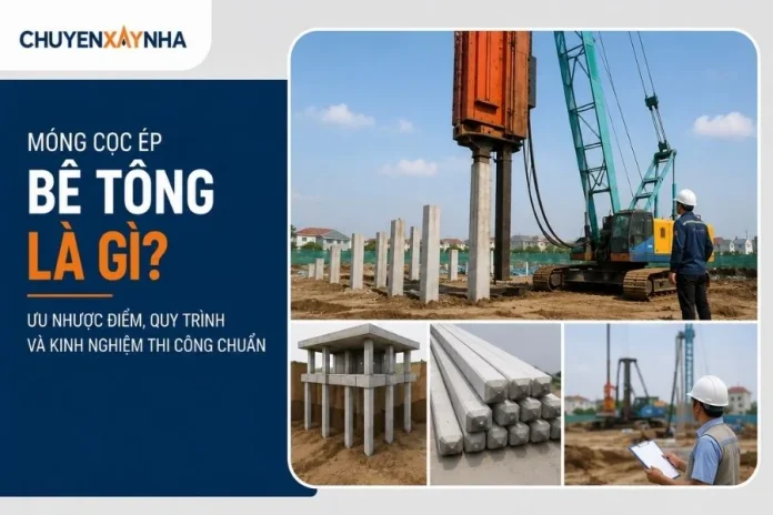 Móng cọc ép bê tông