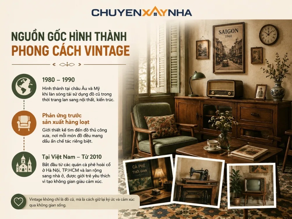 Nguồn gốc hình thành của phong cách Vintage