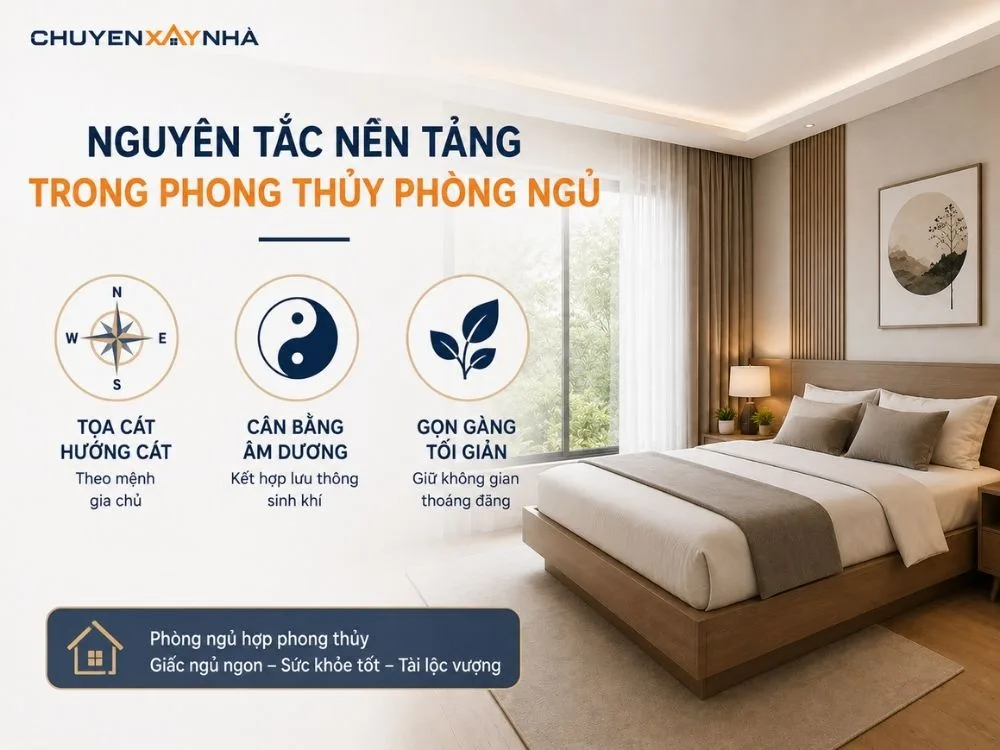Nguyên tắc nền tảng trong phong thủy phòng ngủ