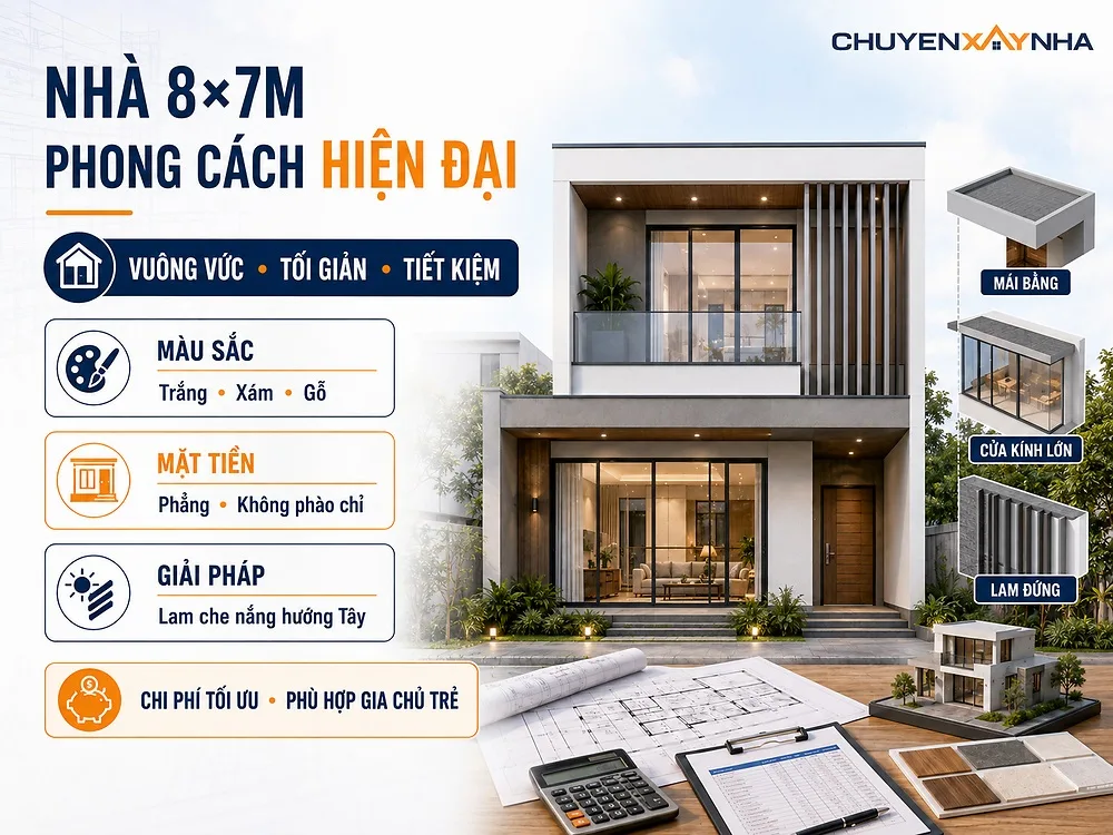 Mẫu nhà phong cách hiện đại