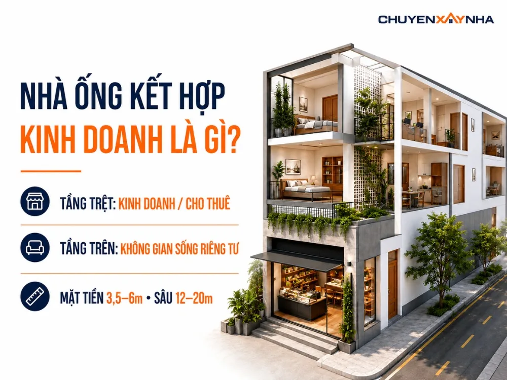 Nhà ống kết hợp kinh doanh