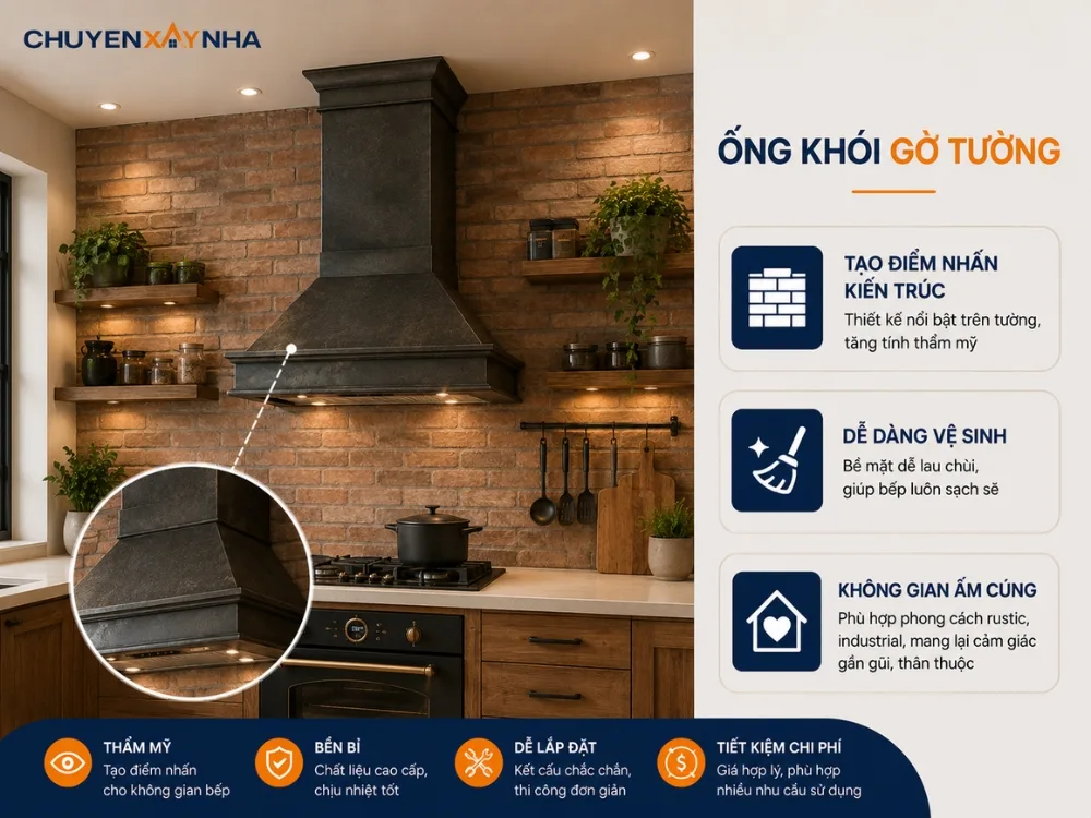 Ống khói gờ tường