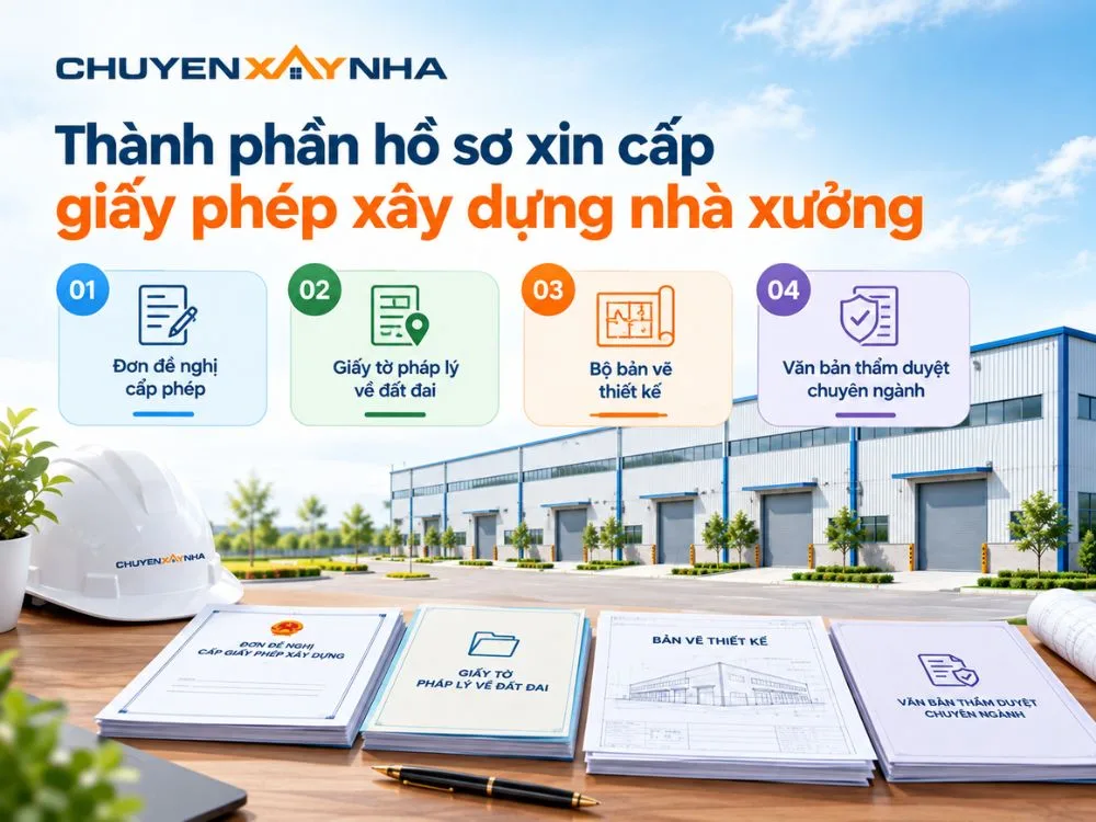 Thành phần hồ sơ xin cấp giấy phép xây dựng nhà xưởng