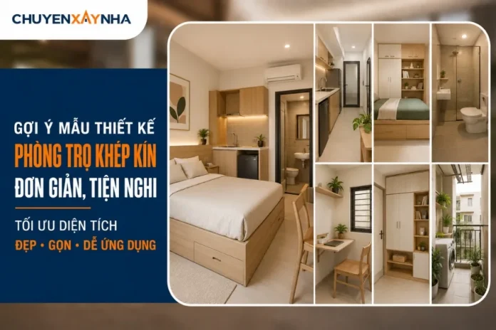 Mẫu thiết kế phòng trọ khép kín