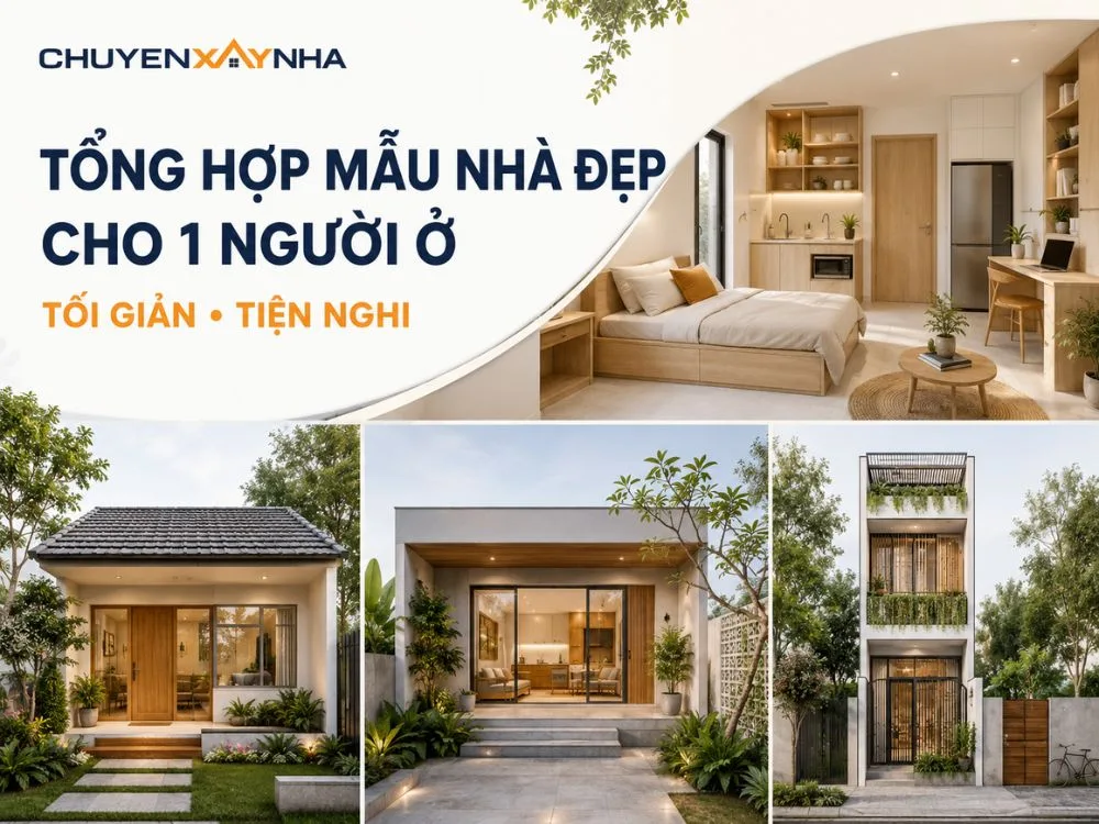 Tổng hợp mẫu thiết kế nhà đẹp cho 1 người