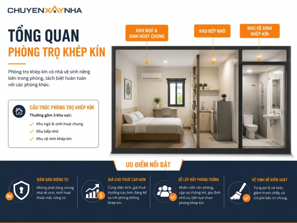 Tổng quan về phòng trọ khép kín