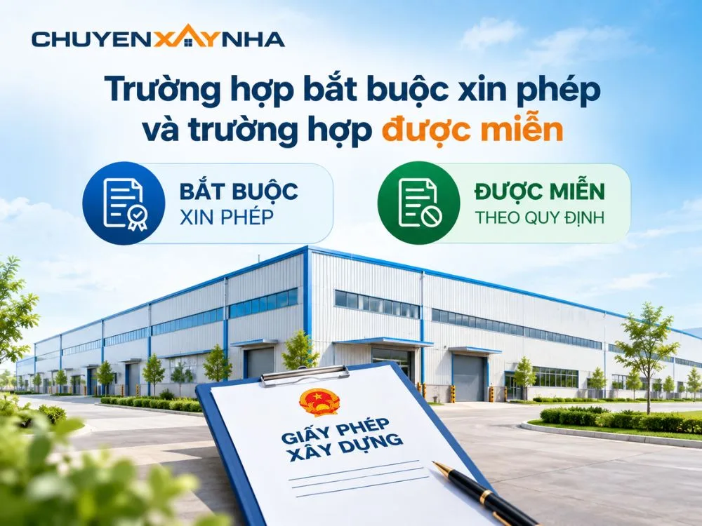 Trường hợp bắt buộc xin phép và trường hợp được miễn
