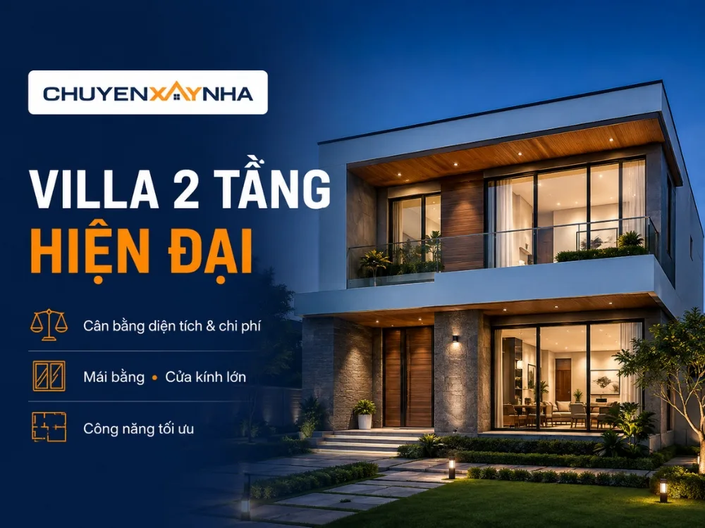 Villa 2 tầng hiện đại