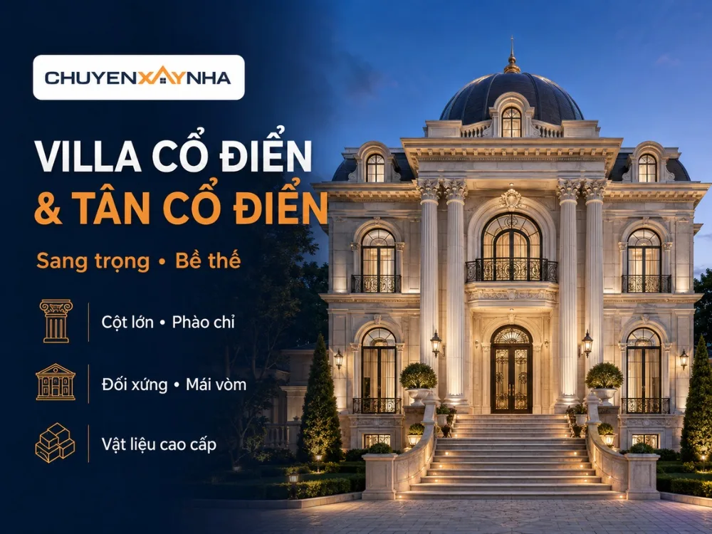 Villa cổ điển và tân cổ điển