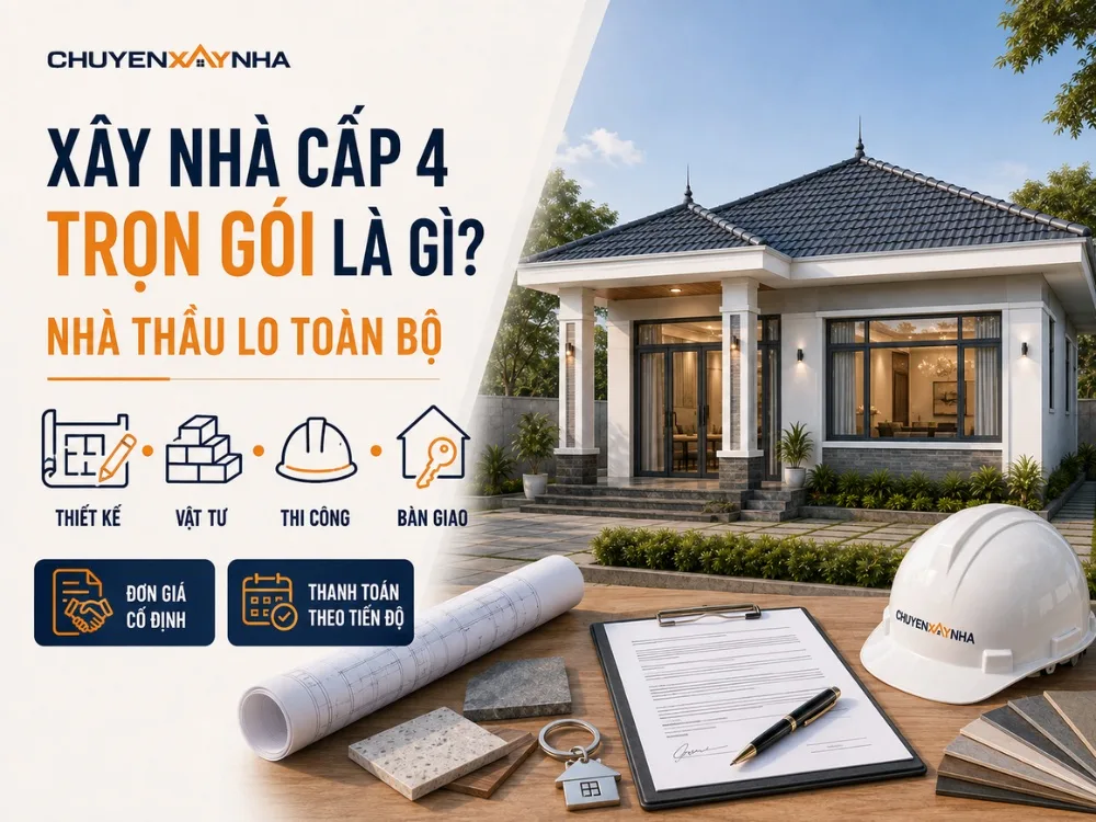 Xây nhà cấp 4 trọn gói