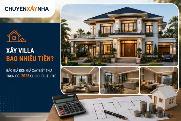 Xây villa bao nhiêu tiền