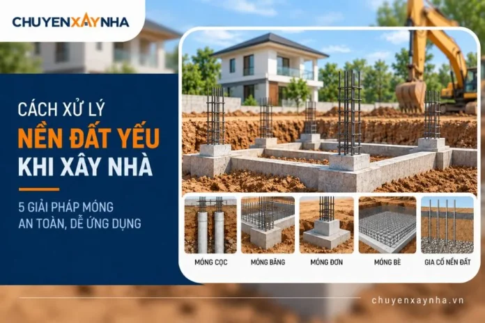 Xử lý nền đất yếu khi xây nhà