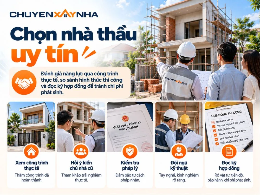 Chọn nhà thầu uy tín