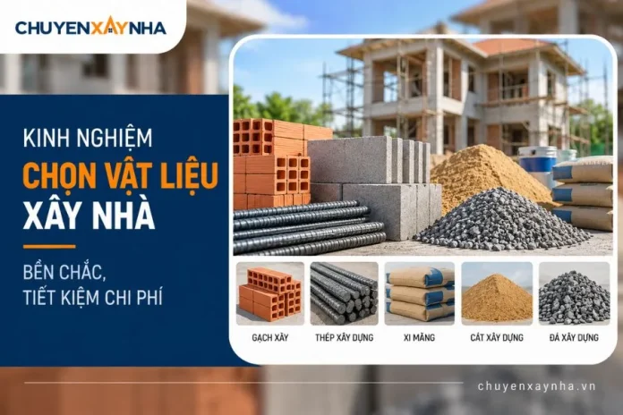 Kinh nghiệm chọn vật liệu xây nhà