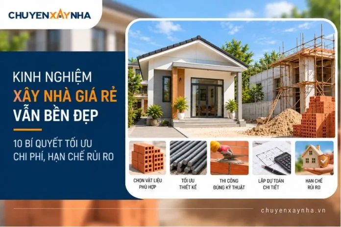 Kinh nghiệm xây nhà giá rẻ