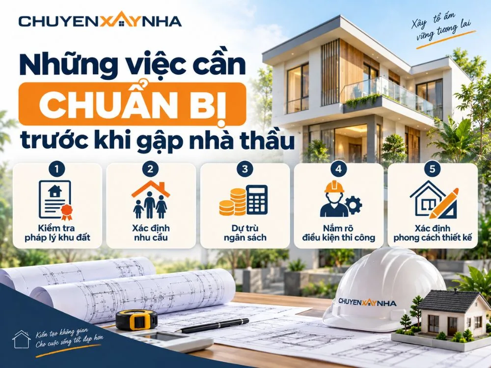 Những việc cần chuẩn bị trước khi gặp nhà thầu
