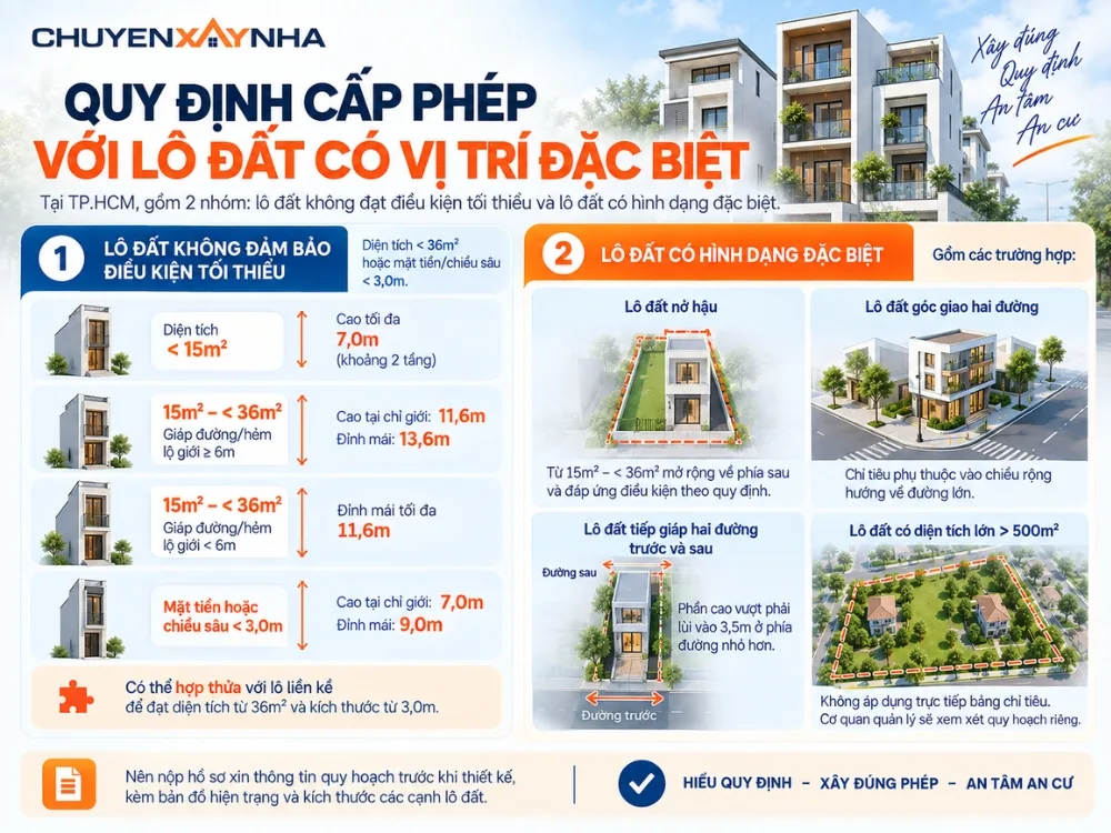 Quy định cấp phép với lô đất có vị trí đặc biệt