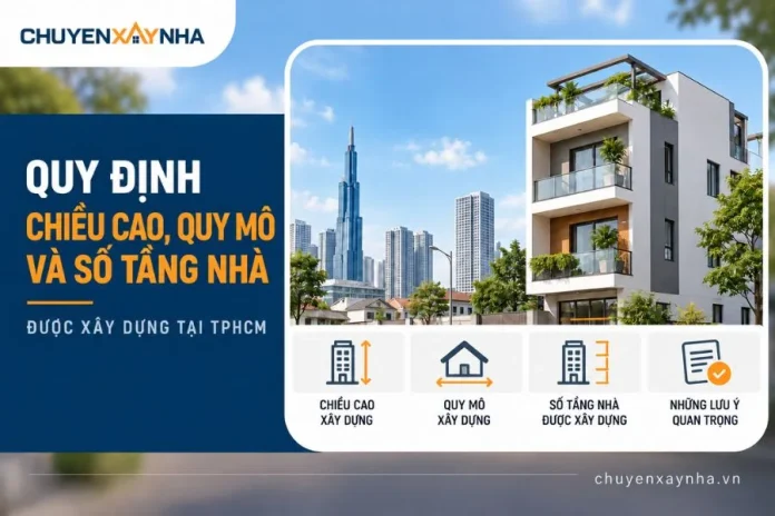 Quy định chiều cao, quy mô và số tầng nhà ở tại TPHCM