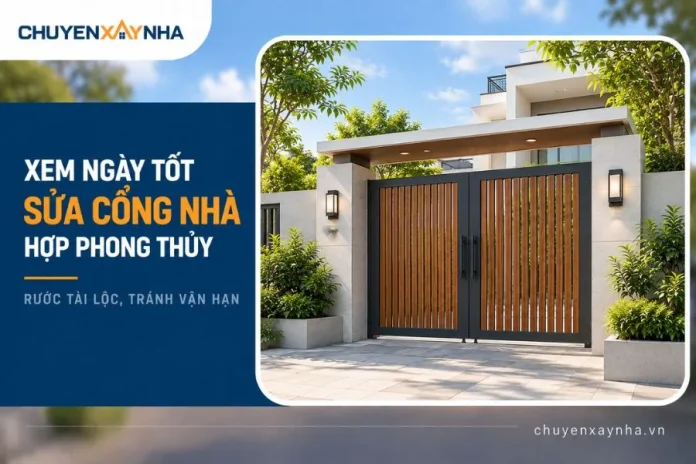 Xem ngày tốt sửa cổng nhà