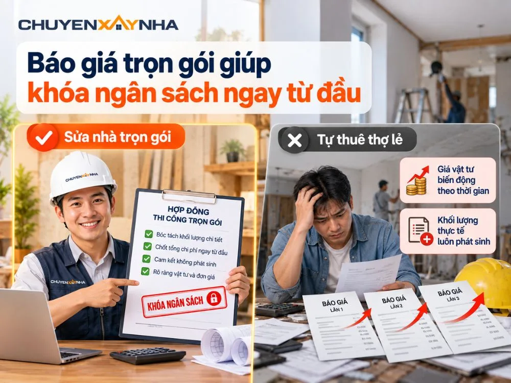 Báo giá trọn gói giúp khóa ngân sách ngay từ đầu