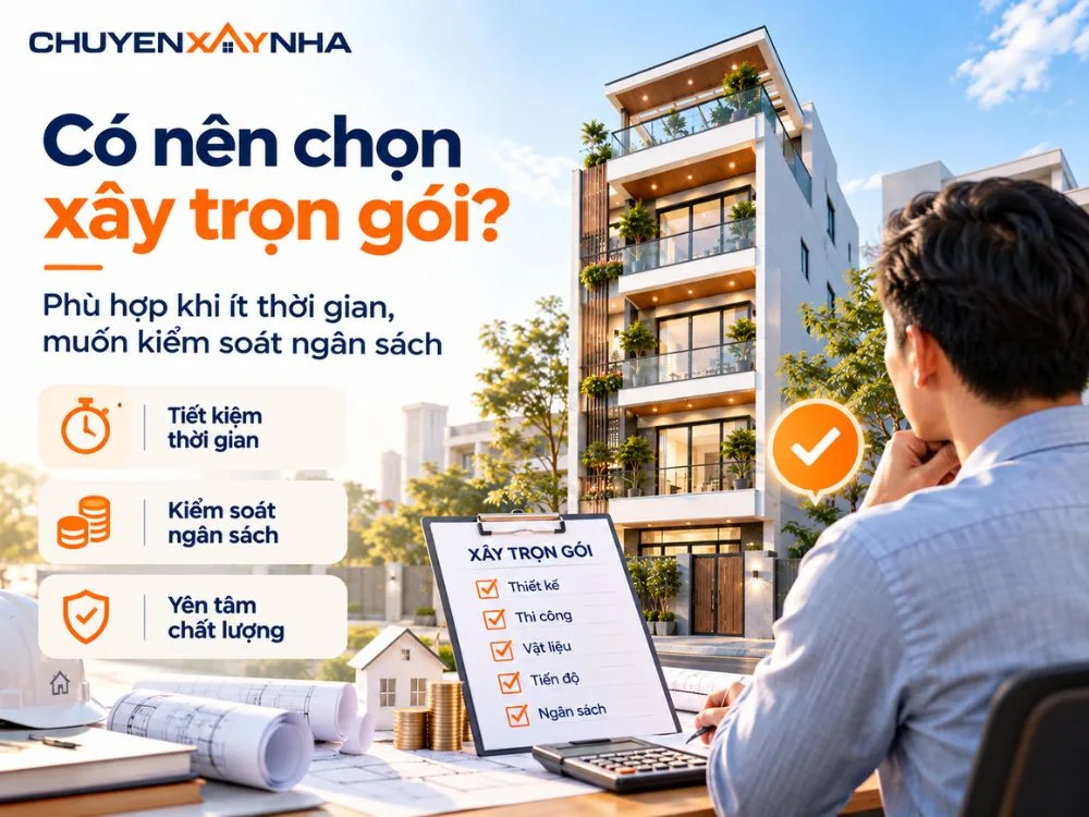 Chủ đầu tư nhà 5 tầng 80m2 có nên chọn hình thức trọn gói