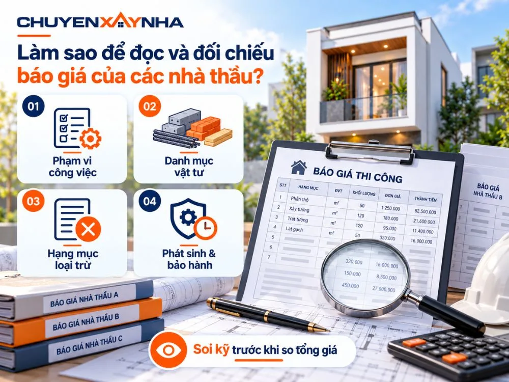Có 4 điểm gia chủ phải soi trước khi so sánh