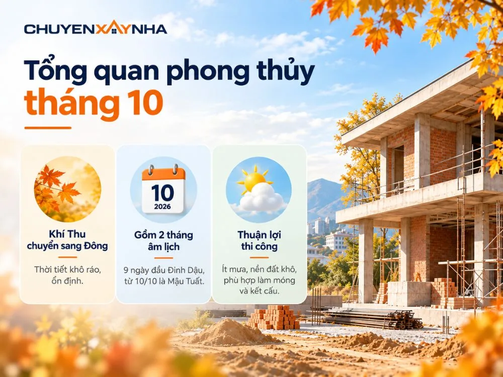 Tổng quan phong thủy tháng 10