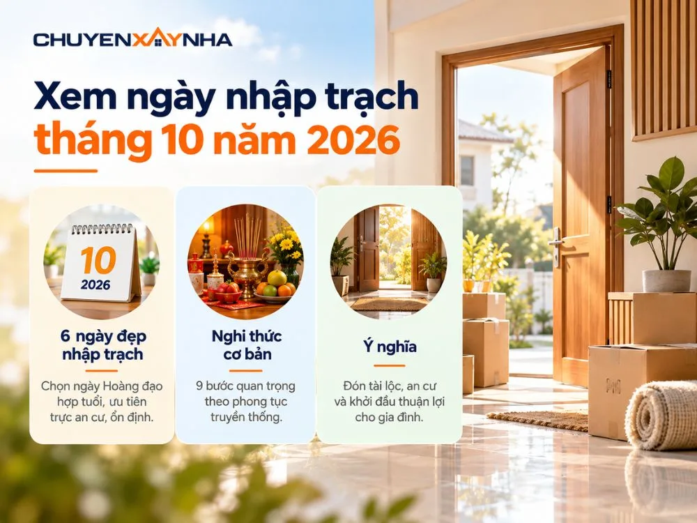 Xem ngày nhập trạch tháng 10 năm 2026